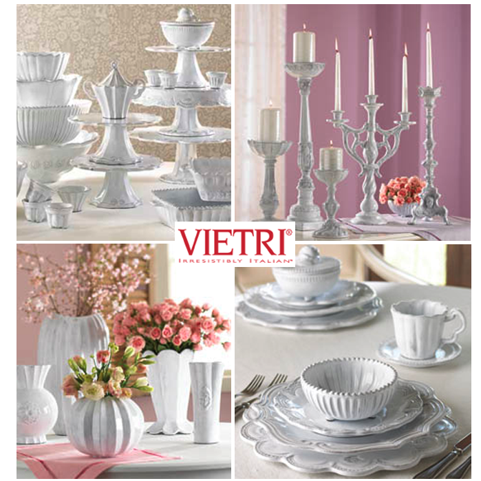 a table dressed in vietri