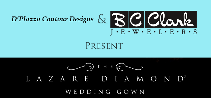 d’plazzo and bc clark to debut lazare diamond wedding gown