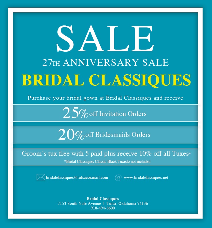 27th anniversary sale