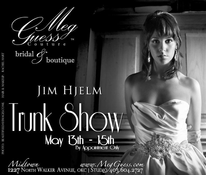 jim hjelm trunk show at meg guess couture