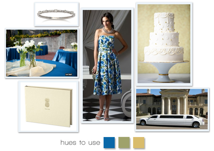 captivating teal with pops of gold and hints of silver