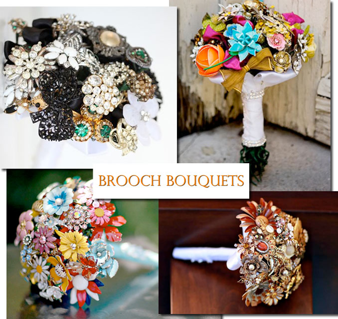 vintage brooch bouquets