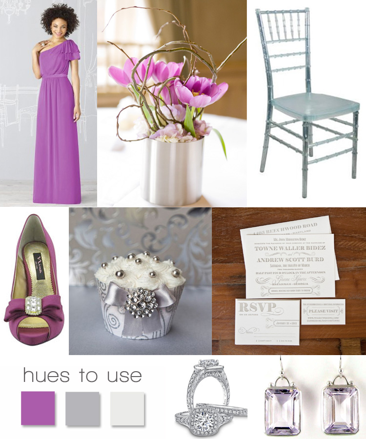 pretty in purple and silver