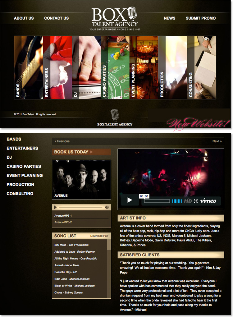 box talent agency new website
