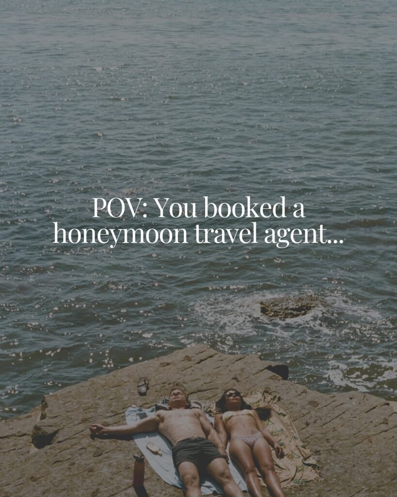 PRO TIP: Take the stress out of honeymoon planning by using a travel agent ✈️⁠ •⁠ •⁠ Wed Society |