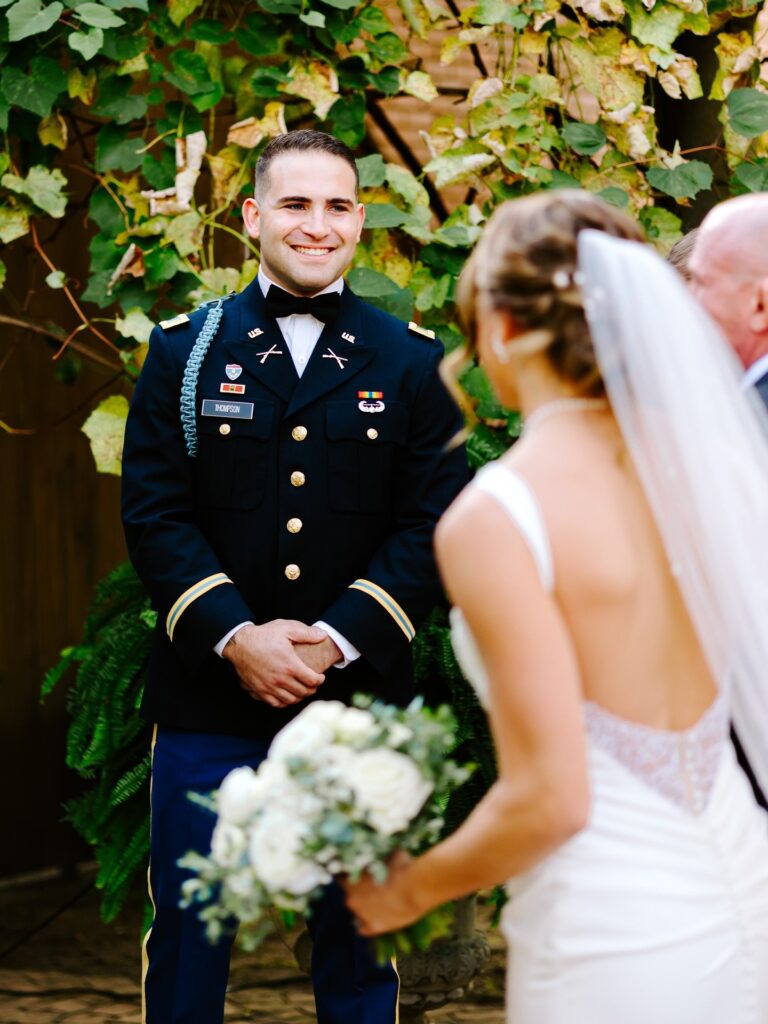 Ceremony moments festivitieseventcenter⁠! This historic venue has a gorgeous outdoor courtyard that is the perfect place to say, “I do”