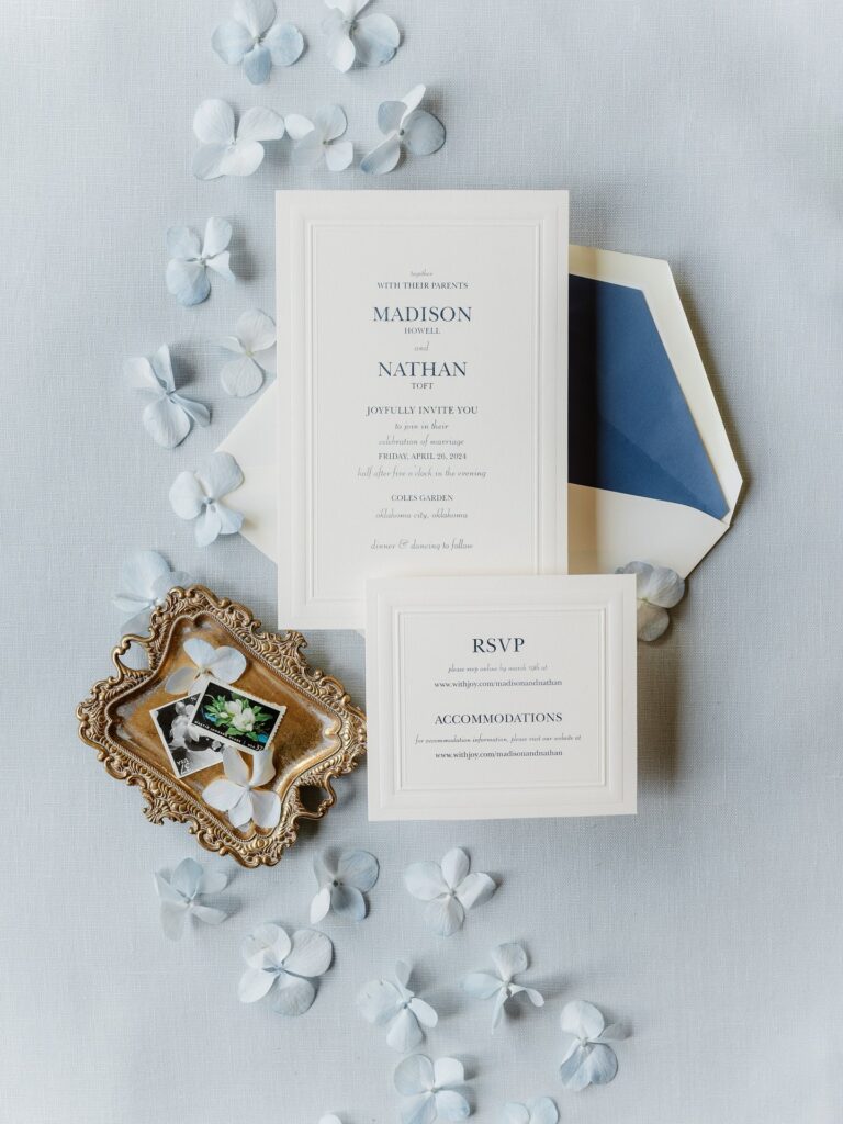 The wedding invites vs. the save-the-date! They say wedding invitations are your guests' first impression of your wedding, so it’s